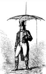 Зонт с громоотводом