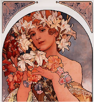А.Муха. Цветок. 1897